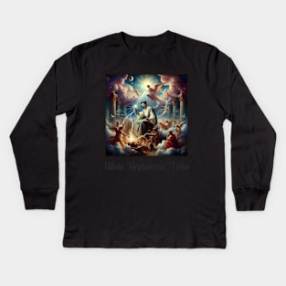 Nikola "Hephaestus" Tesla III Kids Long Sleeve T-Shirt